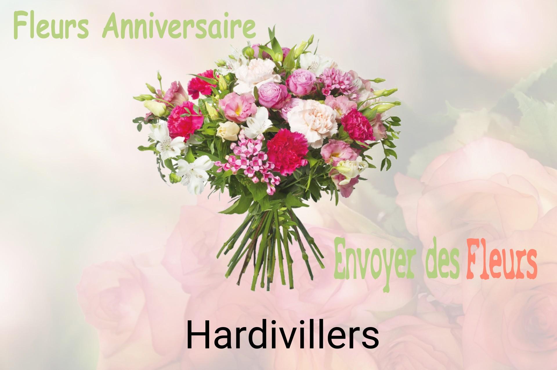 Bouquet de fleurs d’anniversaire livré à Hardivillers