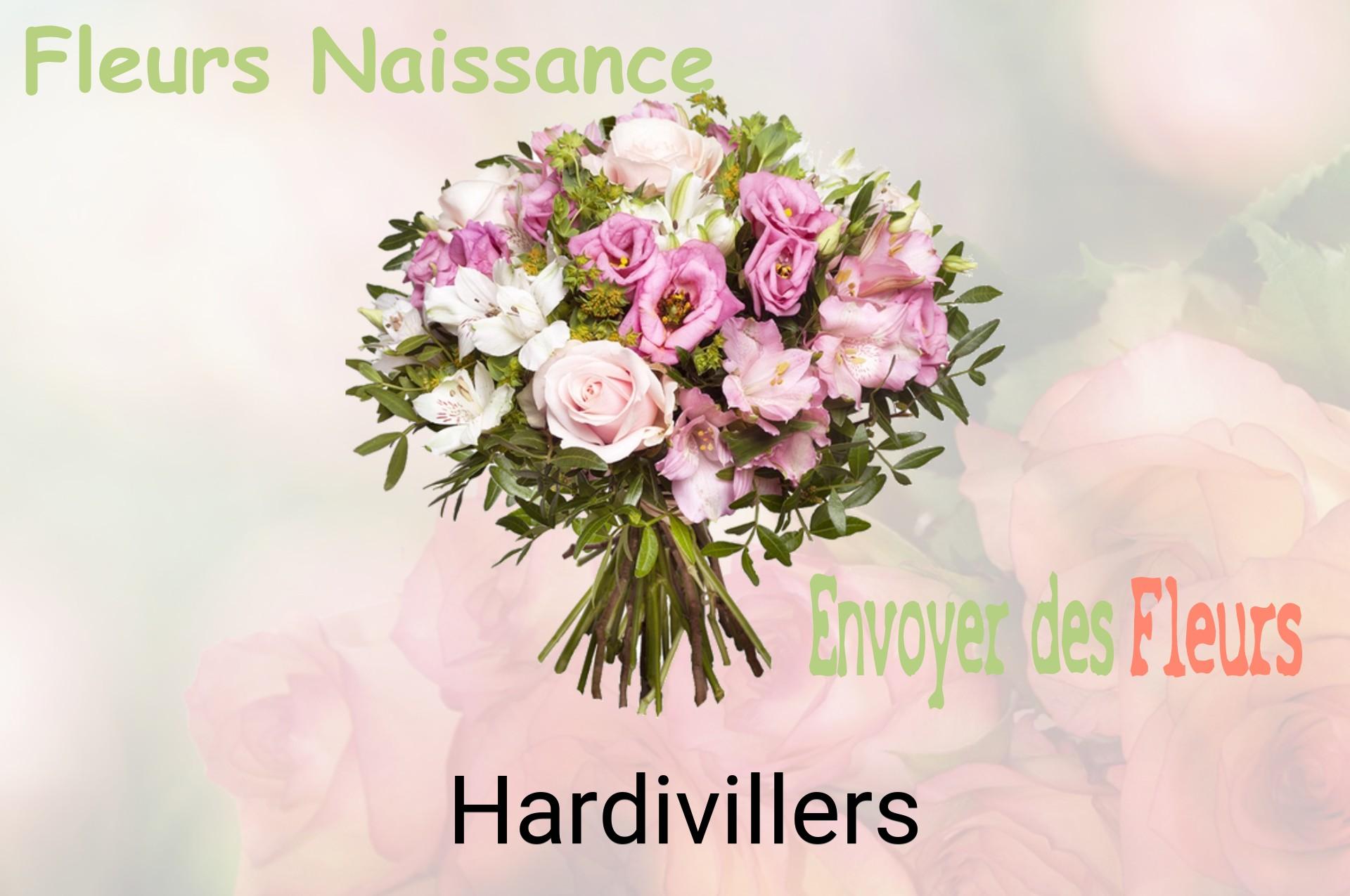 Bouquet de fleurs de naissance livré à Hardivillers